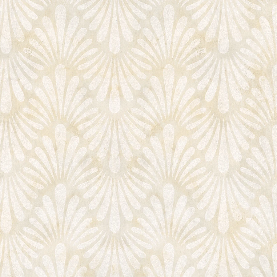 Dieter Langer Tapete Vlies Tropfen Wellen Creme 58801