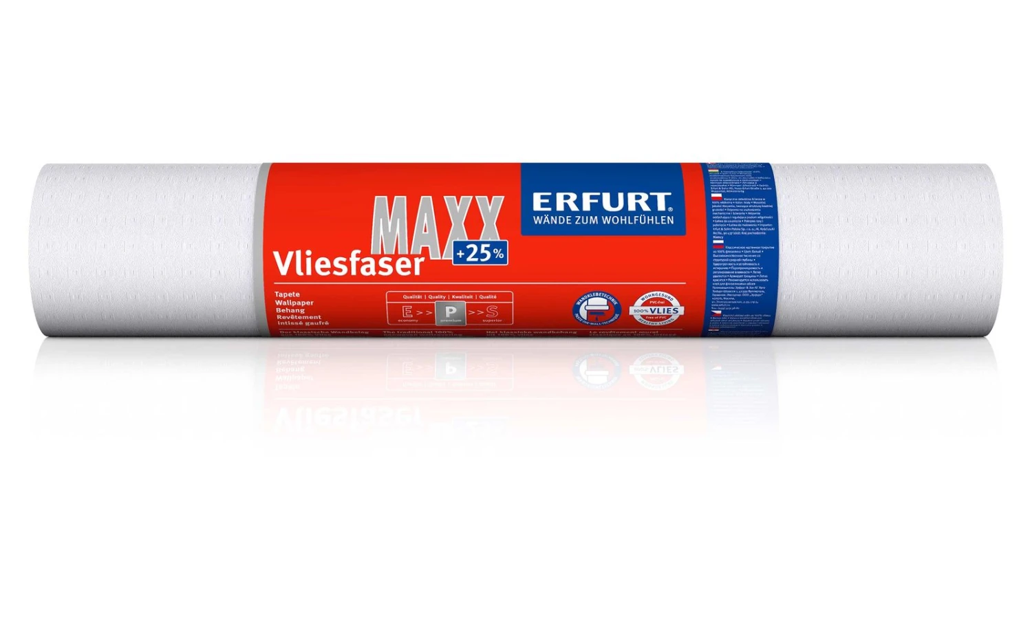 9 Rollen Erfurt Vliesfaser Maxx Square 225 Premium 59,63m² – Bild 2