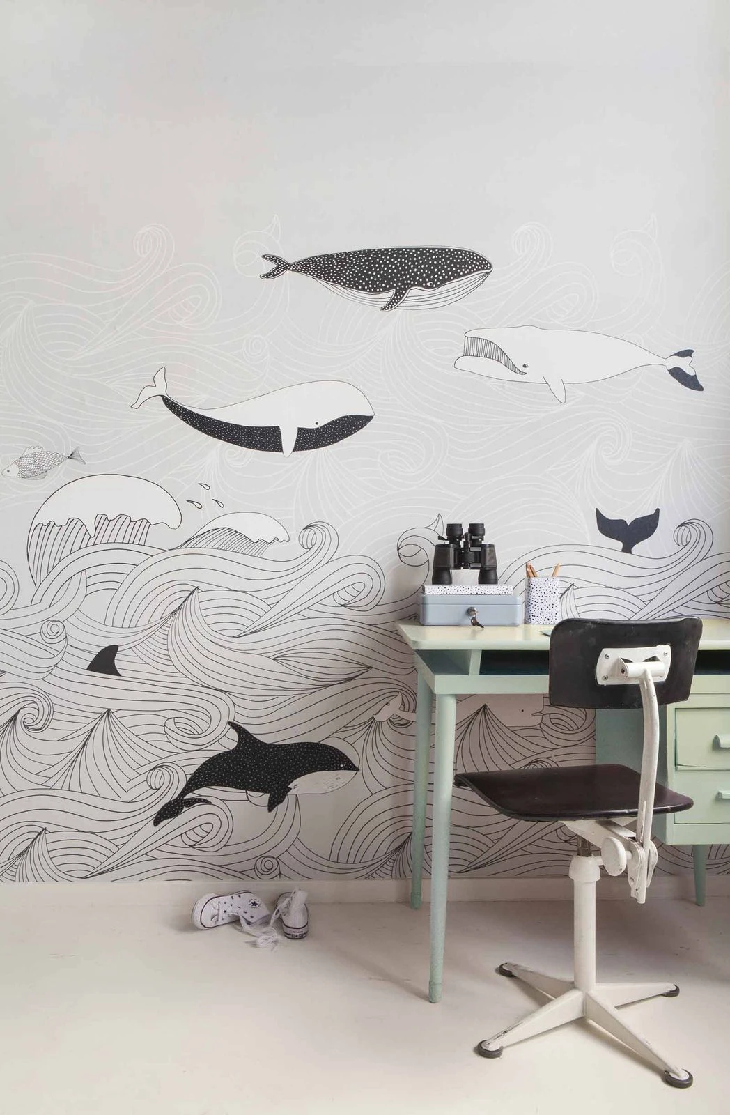 Fototapete Kinder Rasch Wale Wasser Grau Schwarz 842531 – Bild 2