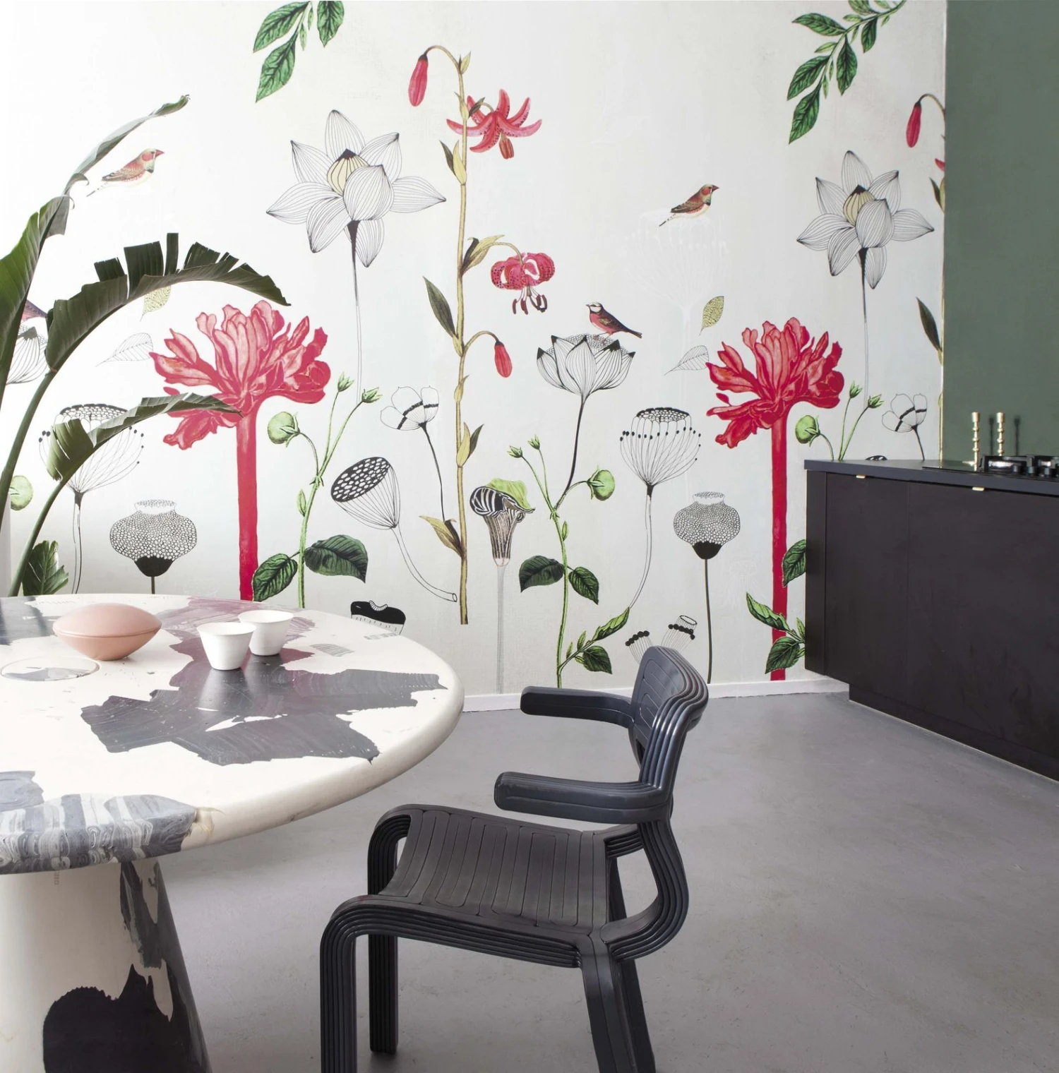 Fototapete Natur Vogel Beige Rot Onszelf 532029