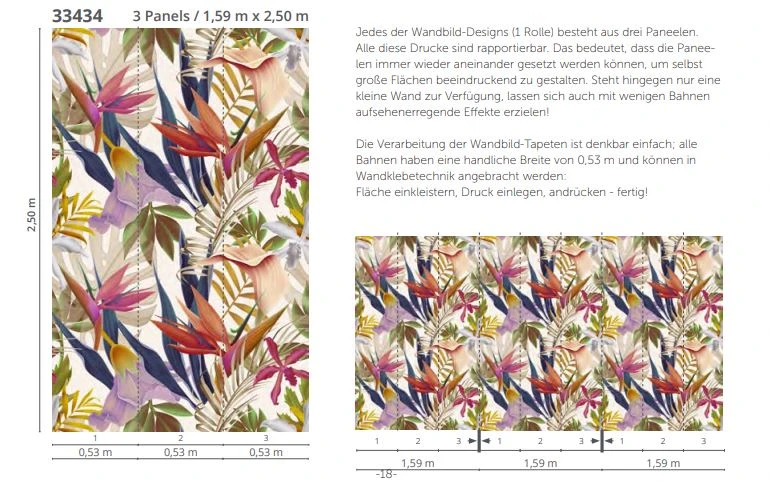 Fototapete Floral Dschungel Glööckler Tapete Beige 33434 – Bild 3