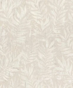 Tapete Barbara Home Collection Floral Ranken Grau-Beige