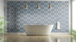 Tapete Guido Maria Kretschmer Balken Blau Glanz 10046-08