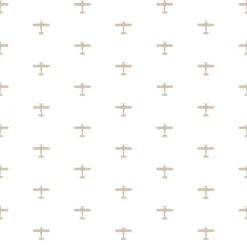 Tapete Kinder Flugzeuge Weiß Beige 005420