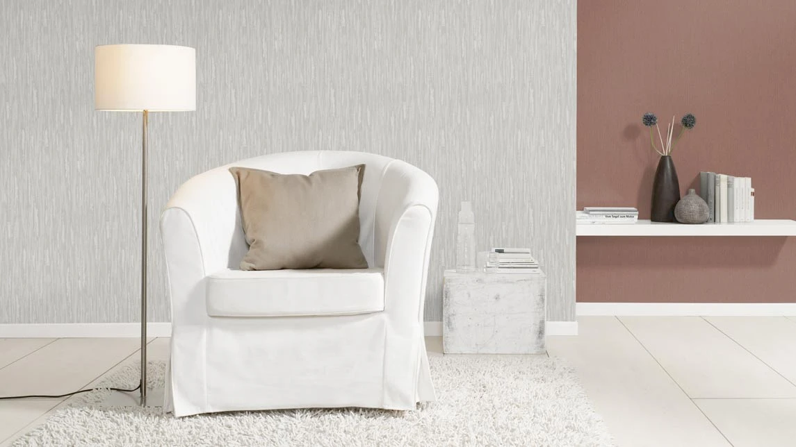 Barbara Home Vliestapete Einfarbig Weinrot 537185 – Bild 4