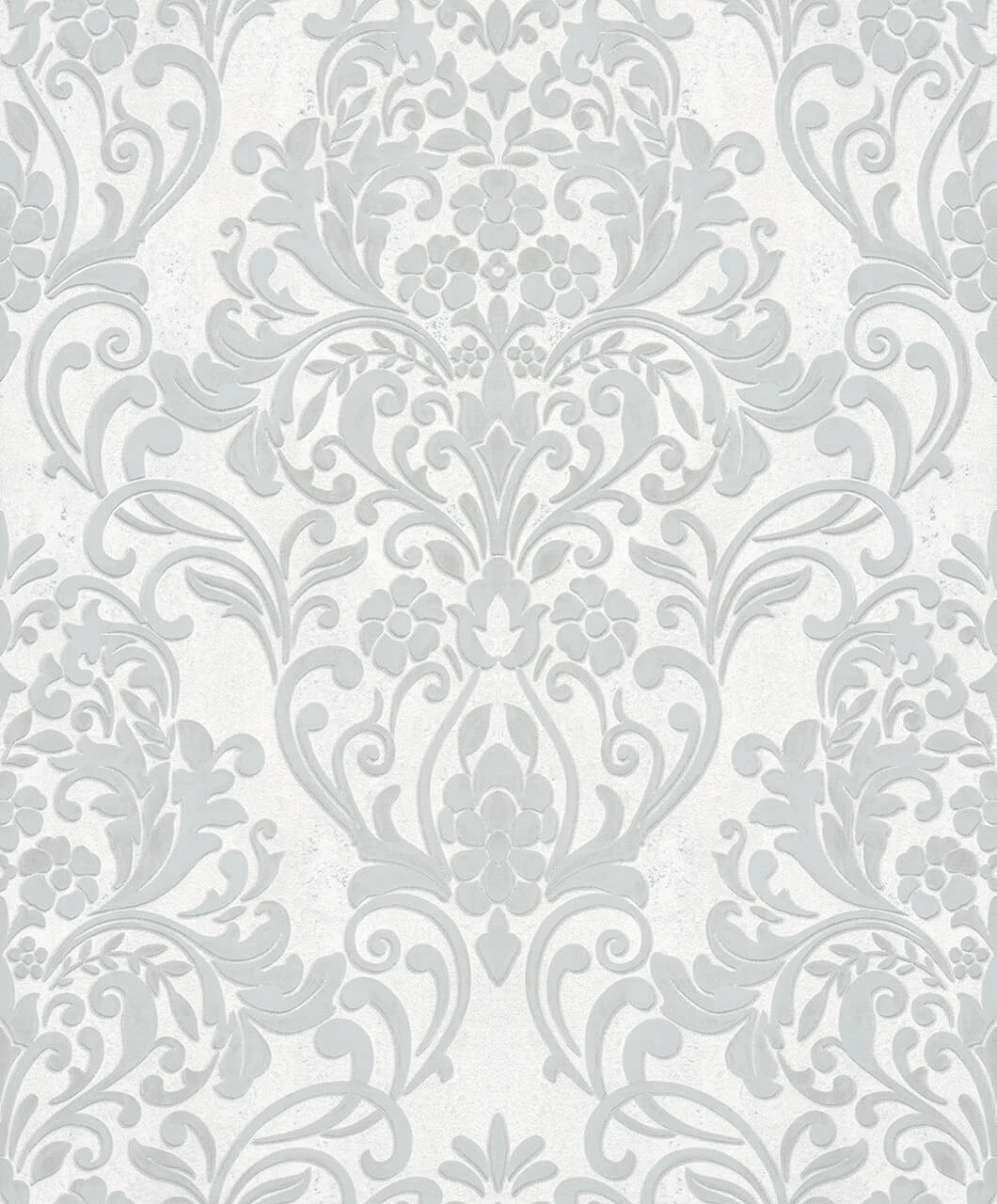 Tapete Vlies Barock Metallic Grau Silber 32602 – Bild 2