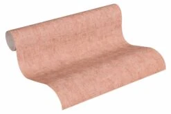A.S. Creation Tapete Vlies Einfarbig Meliert Lachs-rot Grau 37334-3