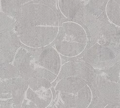 Tapete Vlies Grafisch Kreise Grau Metallic 37900-2