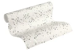 Tapete Vlies Grafisch Grauweiß Silber Schwarz 37394-2