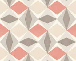 A.S. Creation Tapete Vlies Karo-Muster Grafik Rot Grau 95766-6