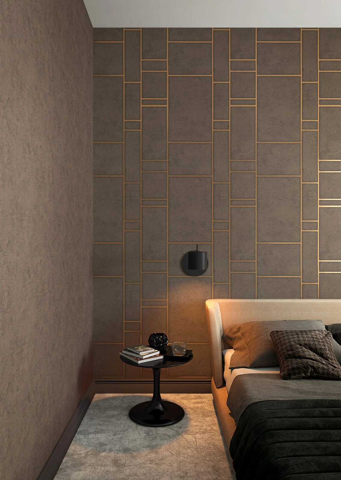 Tapete Vlies Marmor-Design Dunkelbraun Marburg 77702 – Bild 2