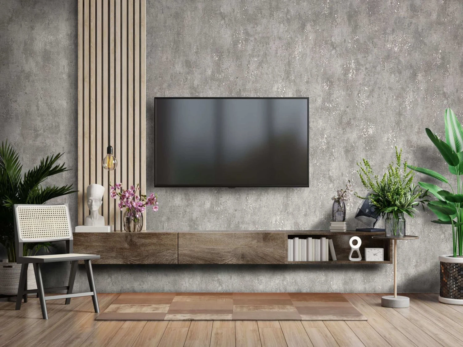 Tapete Vlies Putz-Optik Metallic Grau Gold 32615