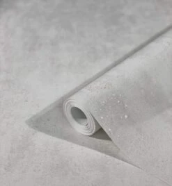 Tapete Vlies Putz-Optik Metallic Weiss Grau 32611