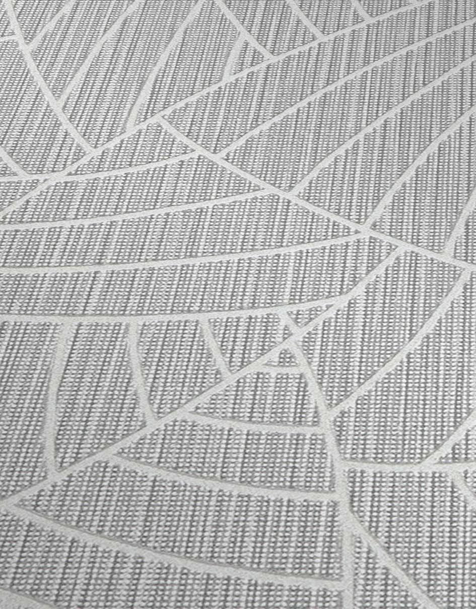 Vinyltapete Grafik Dreiecke Grau Silber Glitzer 5427-10