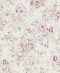 Vlies Tapeten Blumen Vintage Stil Uni Used Design Rasch