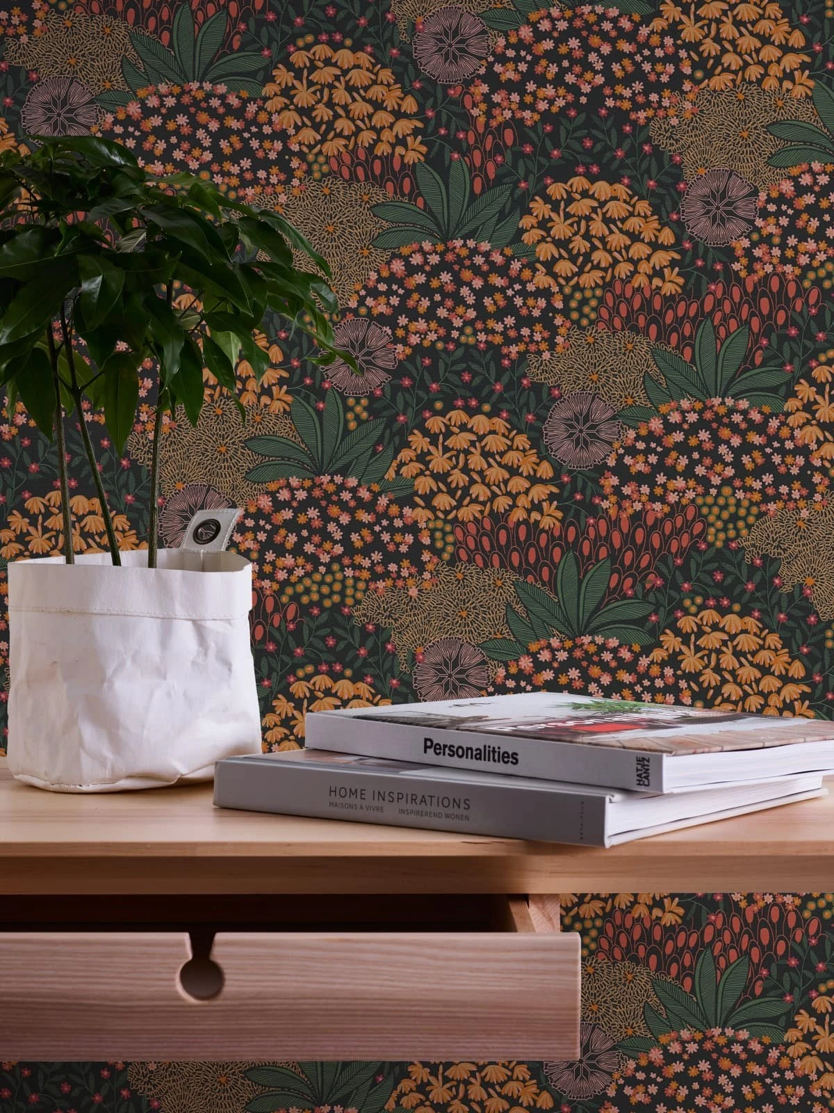 A.S. Creation Vliestapete 38740-3 AS Creation Schwarz Orange Floral – Bild 5