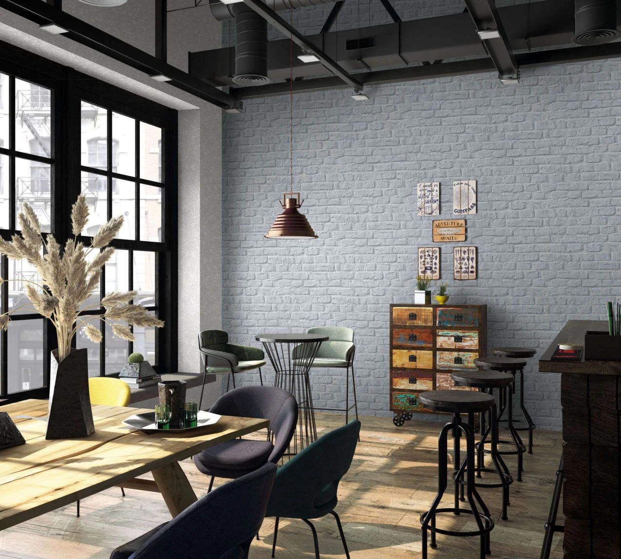 Vliestapete Grau Steinmauer Marburg 34167