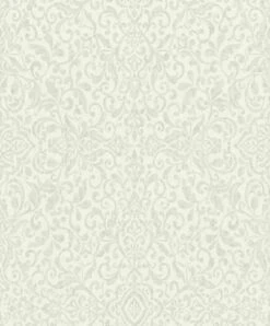 Vliestapete Ornament Orient Creme Grün Glanz 296135