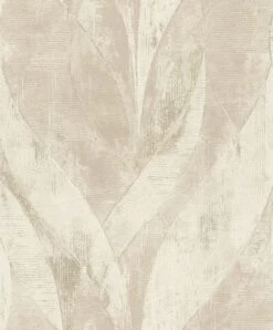 Vliestapete Pflanzen Blätter Beige 520033 Rasch