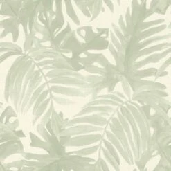Vliestapete Textil Palmblätter Grau Jungle Fever 138989