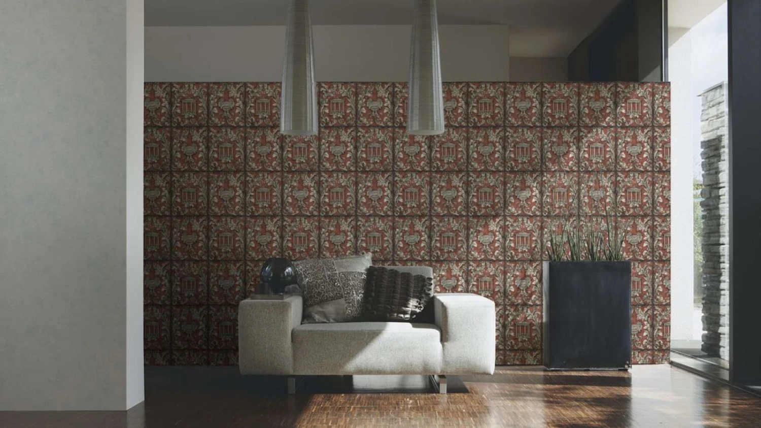 Wolfgang Joop Tapete Tempel Antik Braun Glitzer 34086-5 – Bild 3